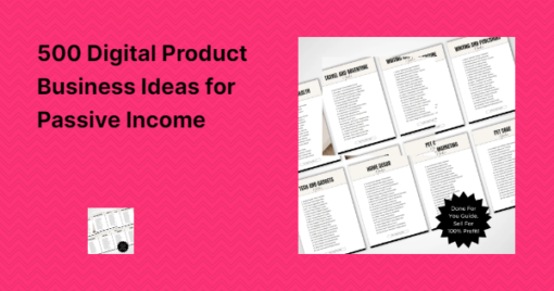 Digital Product Ideas to Sell Online