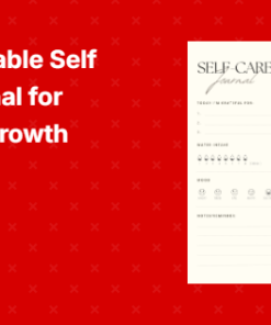 Daily Printable Self Care Journal for Personal Growth